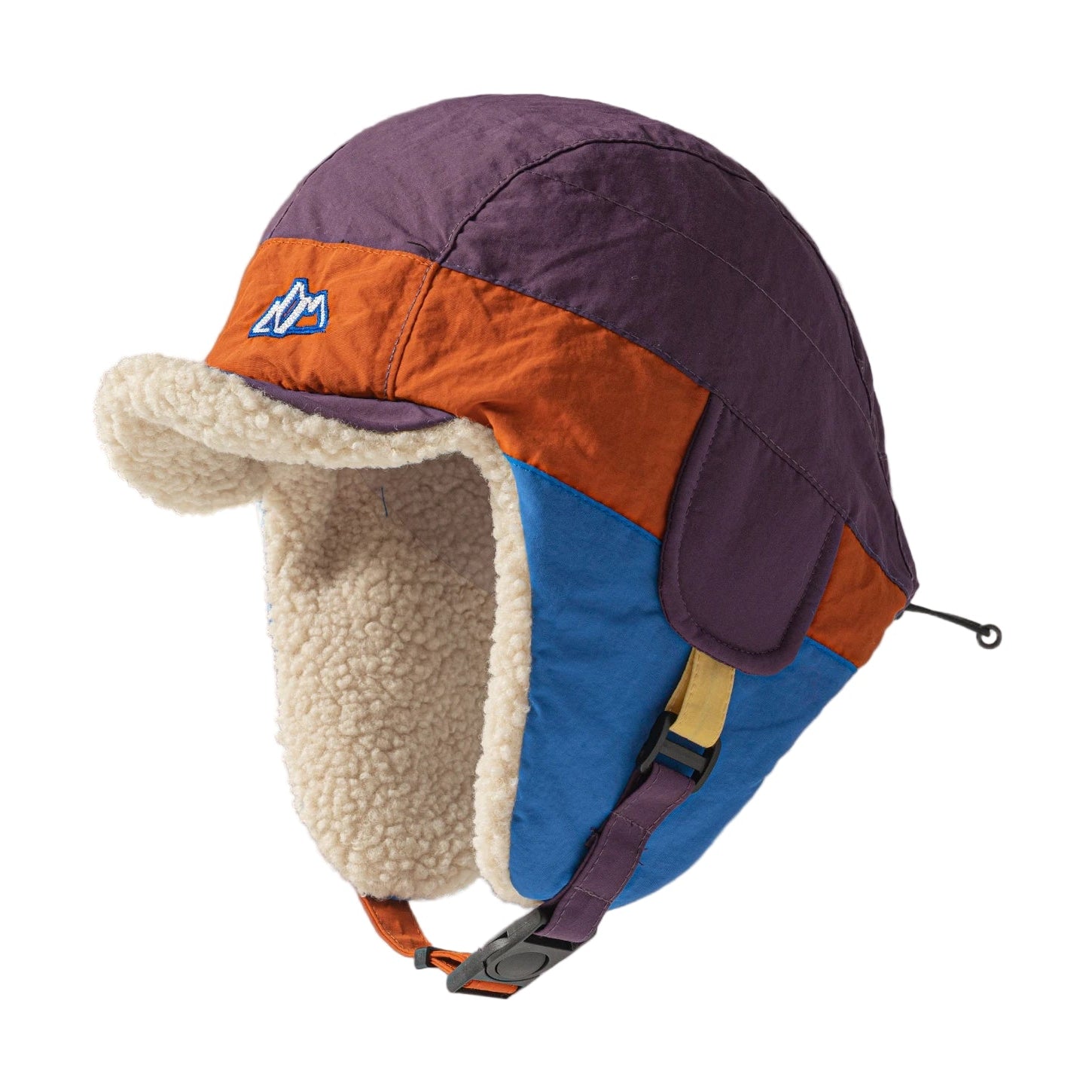 Appalachian Retro Patchwork Fur Trapper Bomber Hat | Colorblock