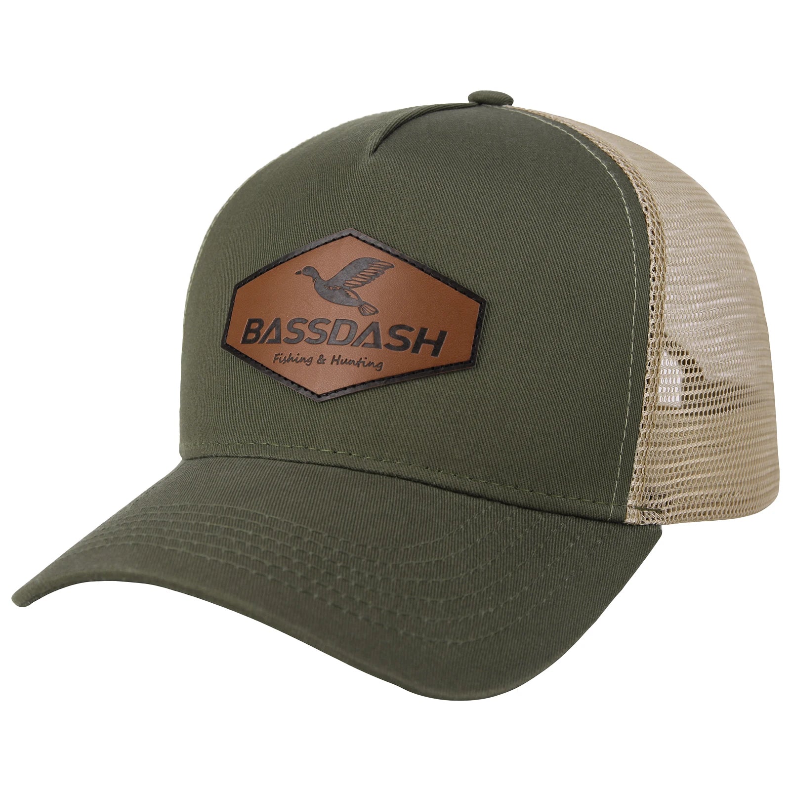 BASSDASH Embroidered Trucker Cap Fishing Mesh Baseball Hat – Ghelter