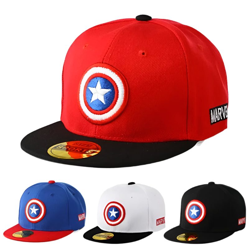 Captain America Kids Snapback Cap Marvel Superhero Baseball Hat Ghelter