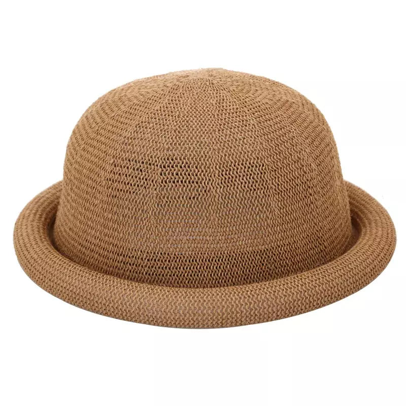 Florence Rolled-Up Brim Bowler Hat