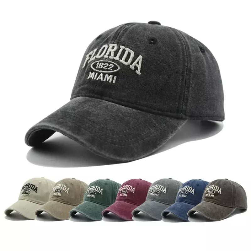 Florida Miami Vintage Baseball Cap On Sale 25 Discount