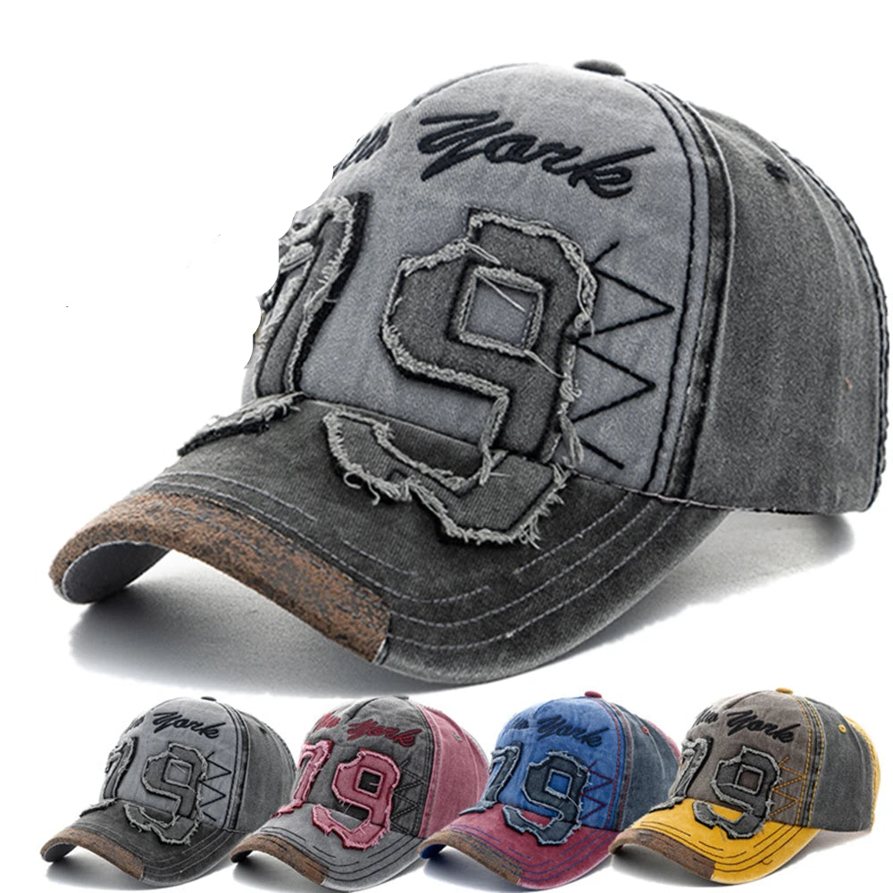 New York 79 Washed Cotton Baseball Cap | Retro Urban Streetwear Hat ... - New York 79