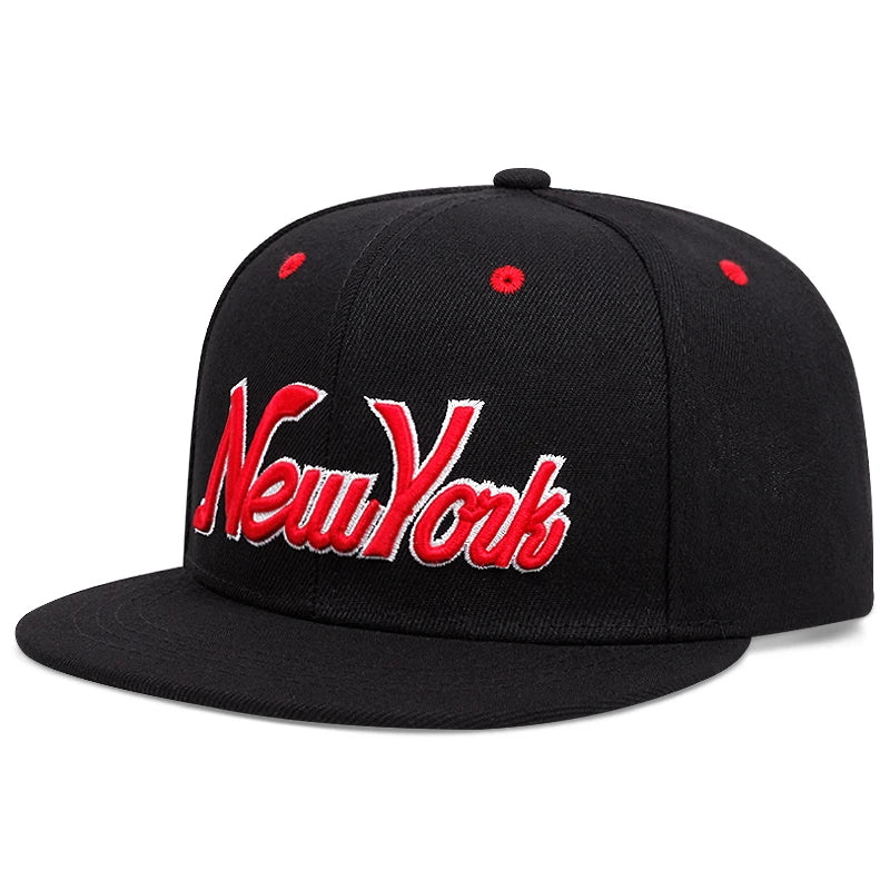 New York Black Red Snapback Cap Ghelter new-york-black-red-snapback-cap-ghelter