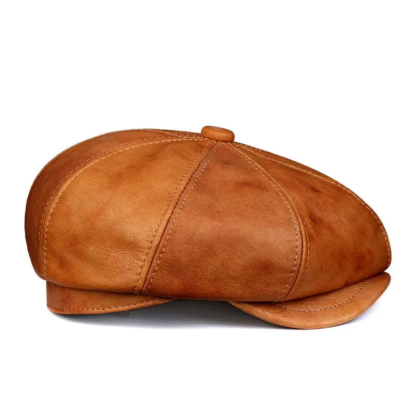 men-vintage-newsie-bakerboy-paperboy-cabbie-hat-cowhide