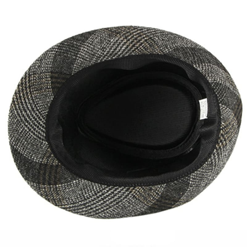 cotton-plaid-belt-panama-fedora
