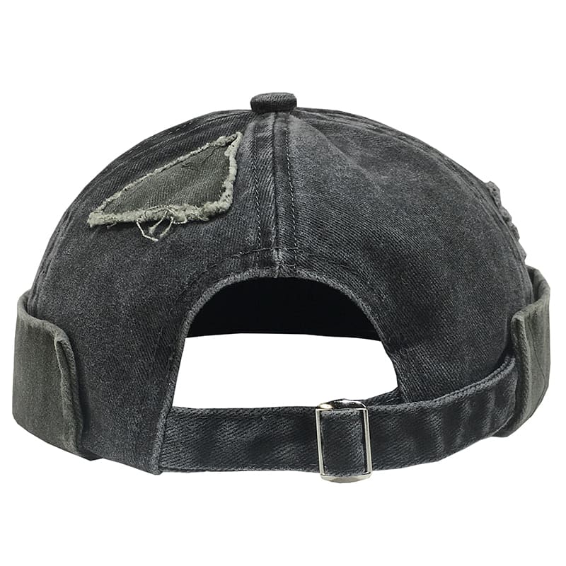 patchwork-winter-brimless-cotton-hat