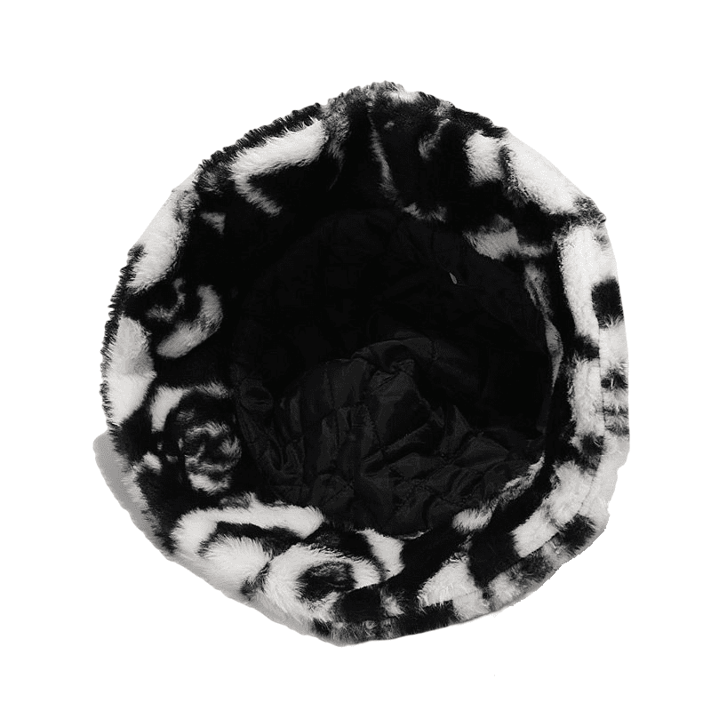 fisherman-headwear-bear-black-white-winter-furry-inner-padded