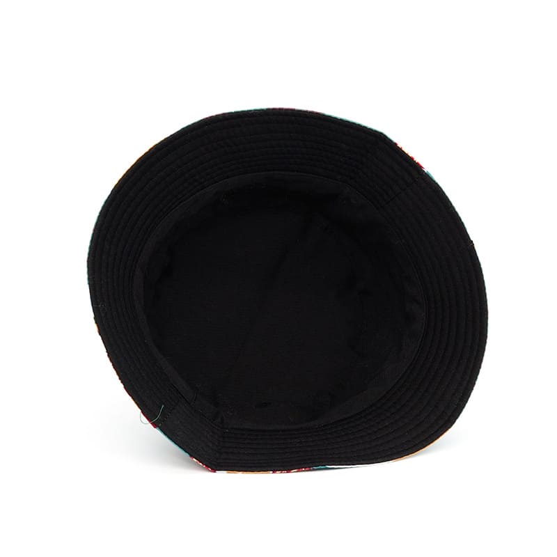 green-strip-cotton-fisherman-headwear