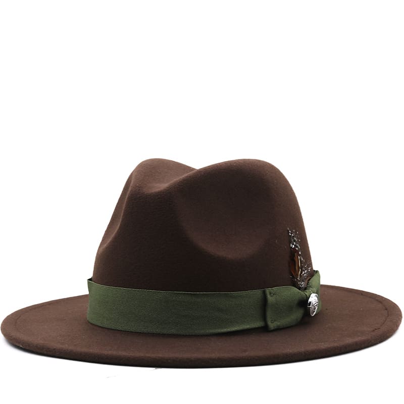 ▷ Wilson Feather Brown Fedora Hat
