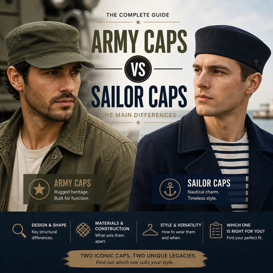 Army Caps vs. Sailor Caps: The Main Differences