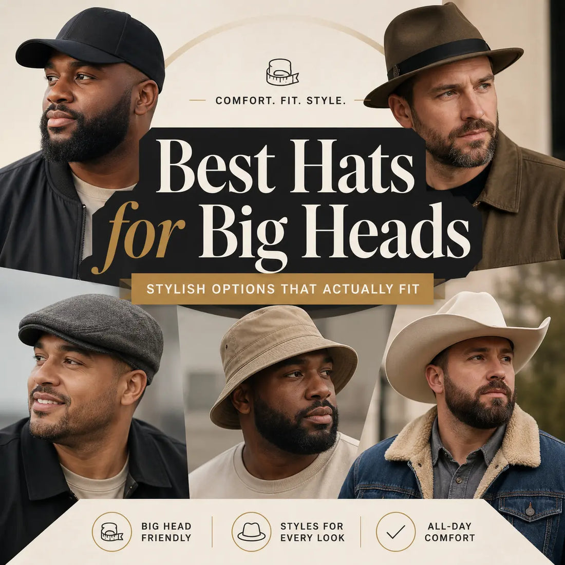 Best Hats for Big Heads: Stylish Options That Actually Fit
