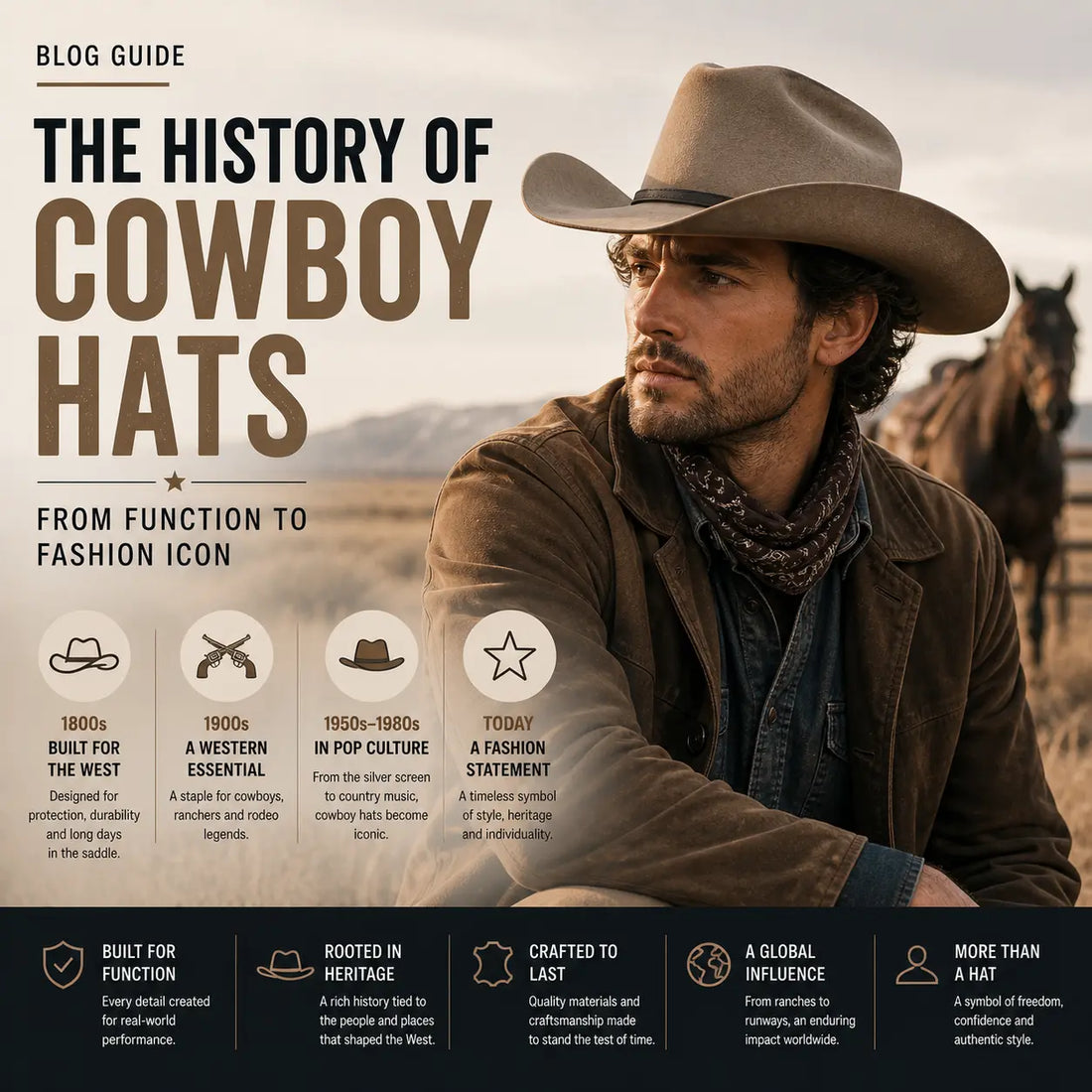 The History of Cowboy Hats: From Function to Fashion Icon