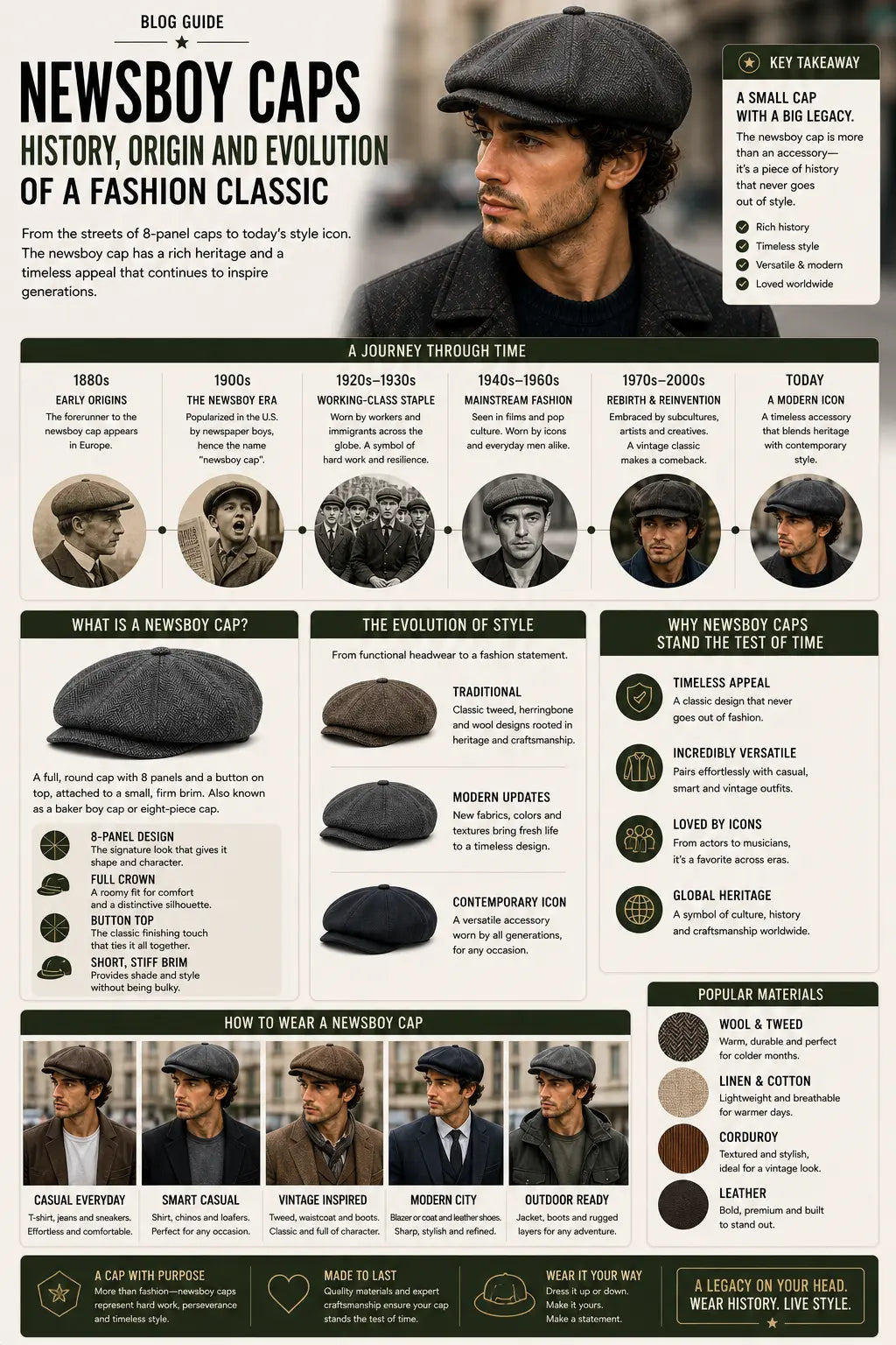 Newsboy Caps History: Origin and Evolution of a Fashion Classic