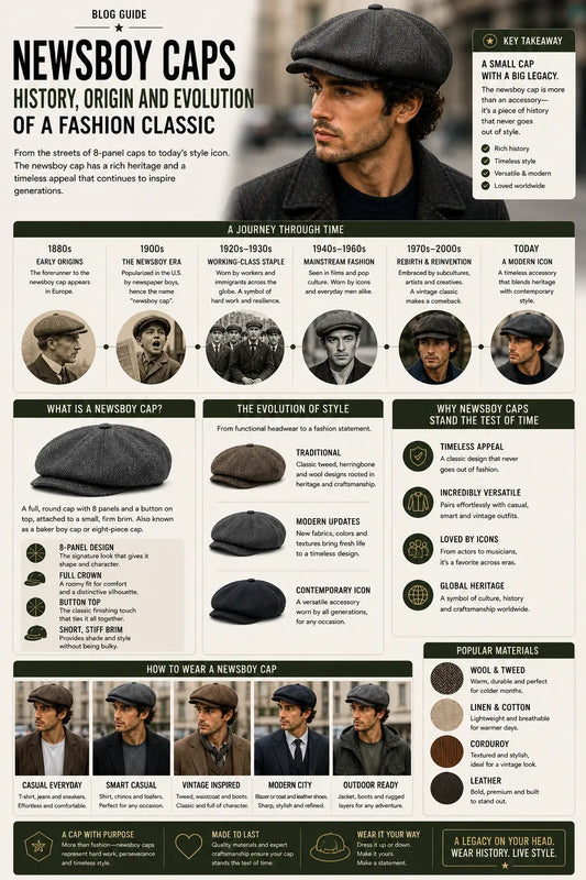 Newsboy Caps History: Origin and Evolution of a Fashion Classic