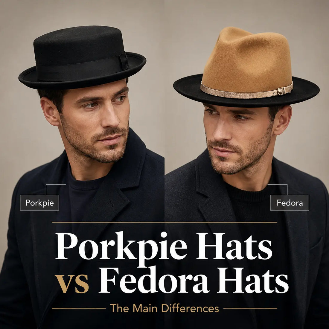 Porkpie Hats vs. Fedora Hats: The Main Differences