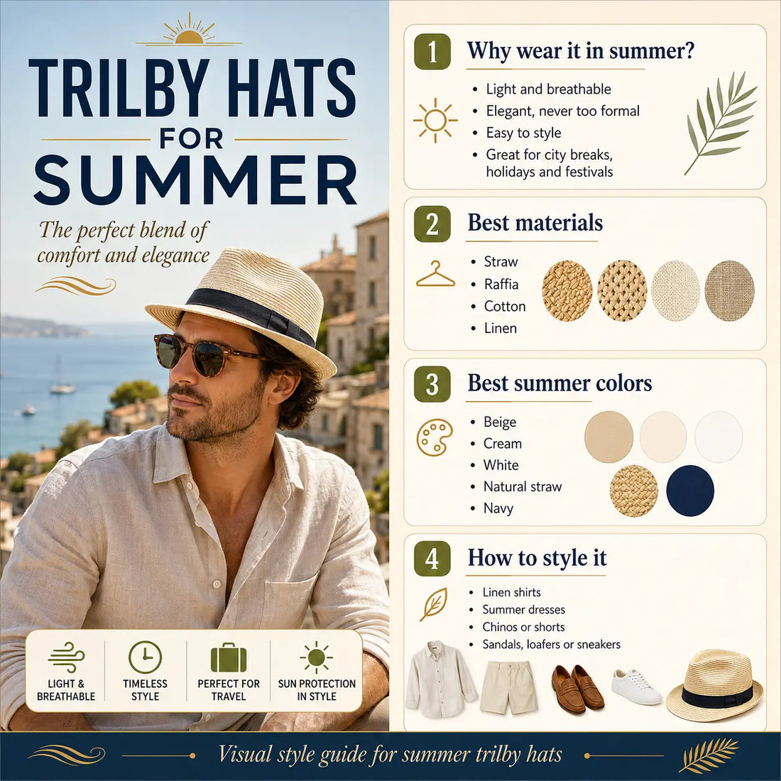 Trilby Hats for Summer: The Perfect Blend Between Comfort and Elegance