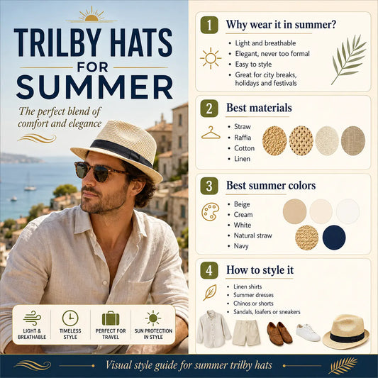 Trilby Hats for Summer: The Perfect Blend Between Comfort and Elegance