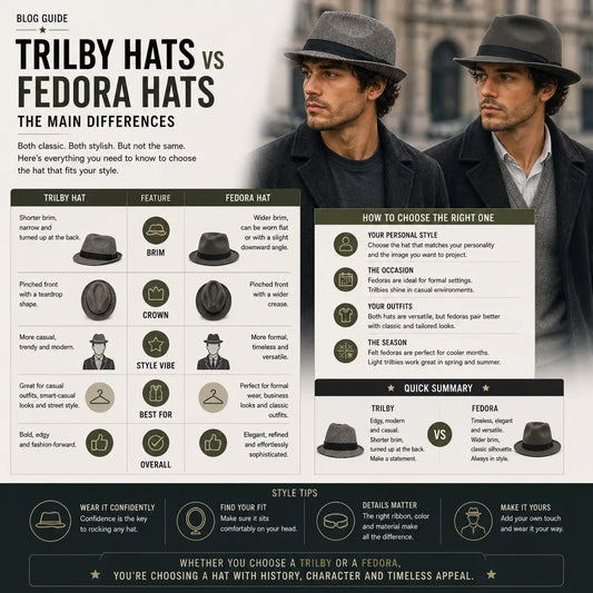 Trilby Hats vs Fedora Hats: The Main Differences