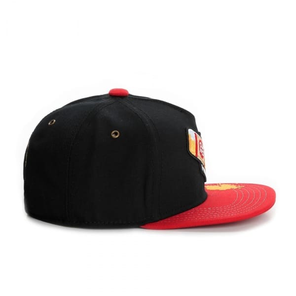 40 OZ Black & Red Snapback Cap