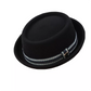 Artaud Black Wool Porkpie Hat