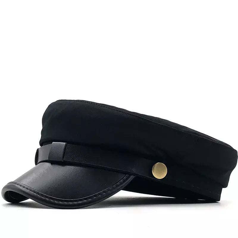Astruc Leather Sailor Cap | Breton, Fiddler, Military Cap | Cotton Astruc Leather Sailor Cap | Breton, Fiddler, Military Cap | Cotton