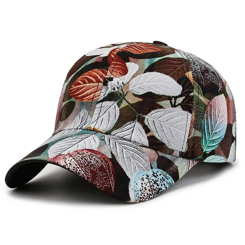 3D Leaves Baseball Cap Von Huenco - Unisex Outdoor Mütze Für Sport & Freizeit
