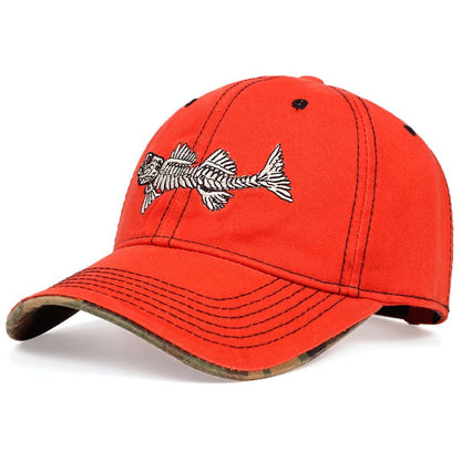 plain-angry-fish-adjustable-hat-embroidered-retro