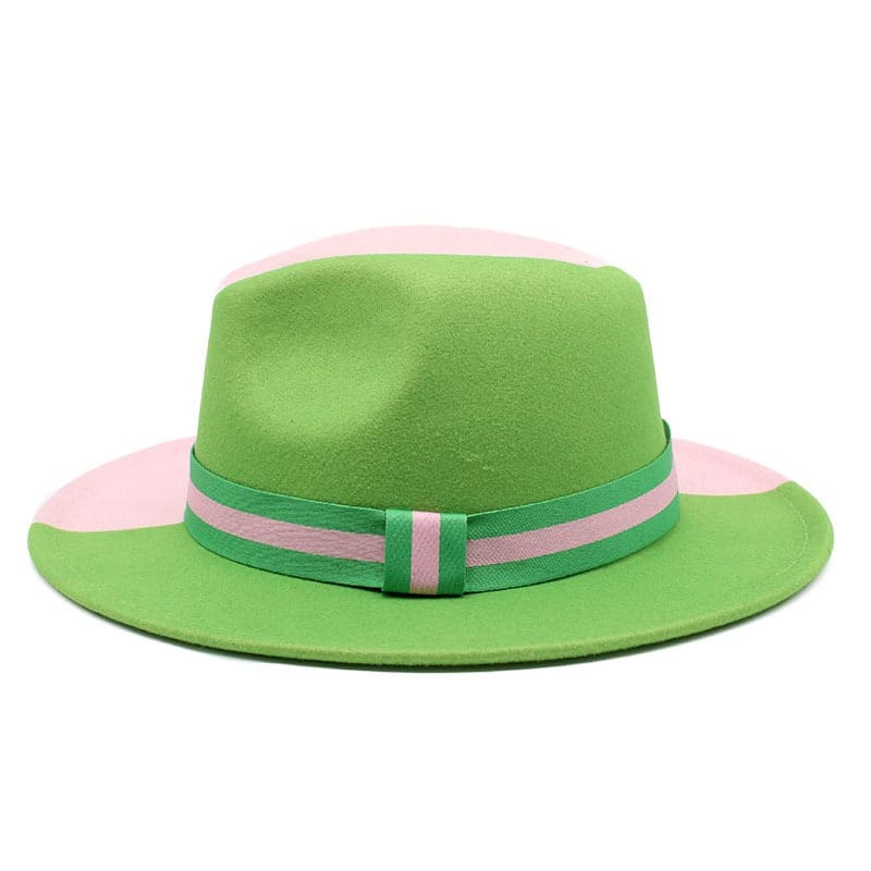 Bicolor Summer Fedora Hat