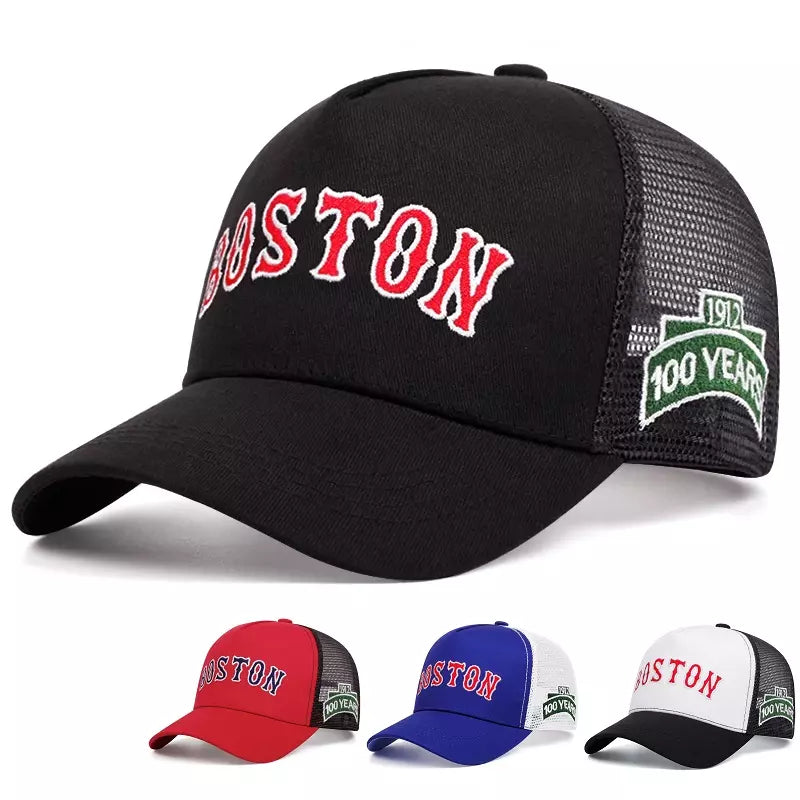 Boston 100 Years Trucker Cap | Mesh Baseball Caps – Ghelter