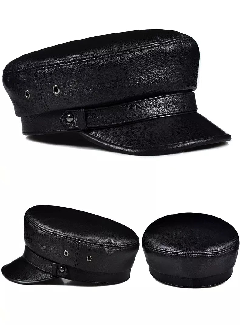 Bouillon Genuine Leather Sailor Cap | Fiddler, Breton Cap – Ghelter