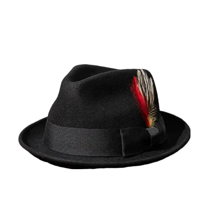 Brunner Feather Wool Fedora Hat