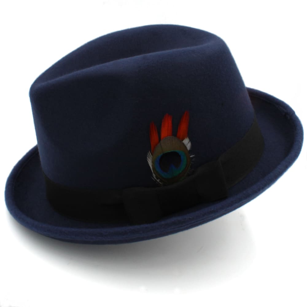 Carson Feather Wool Trilby Hat
