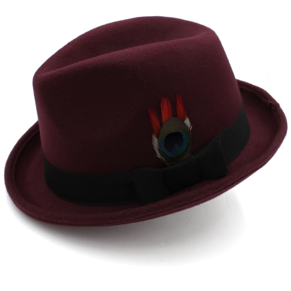 Carson Feather Wool Trilby Hat