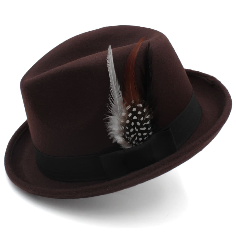 Carthy Feathers Wool Trilby Hat
