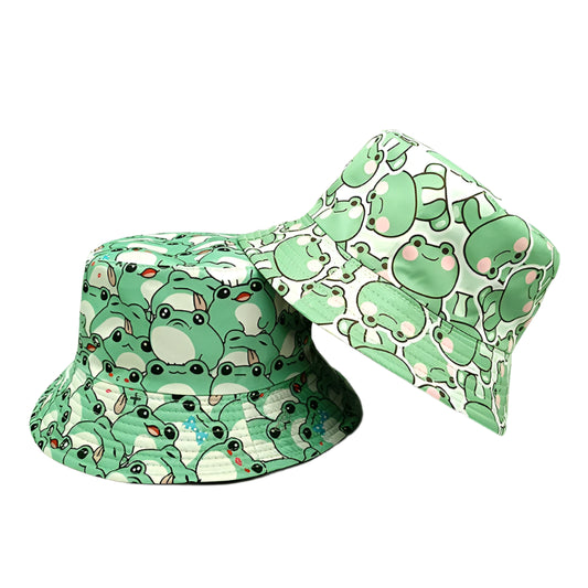 Fisherman-men-women-cute-green-animal-summer-cap