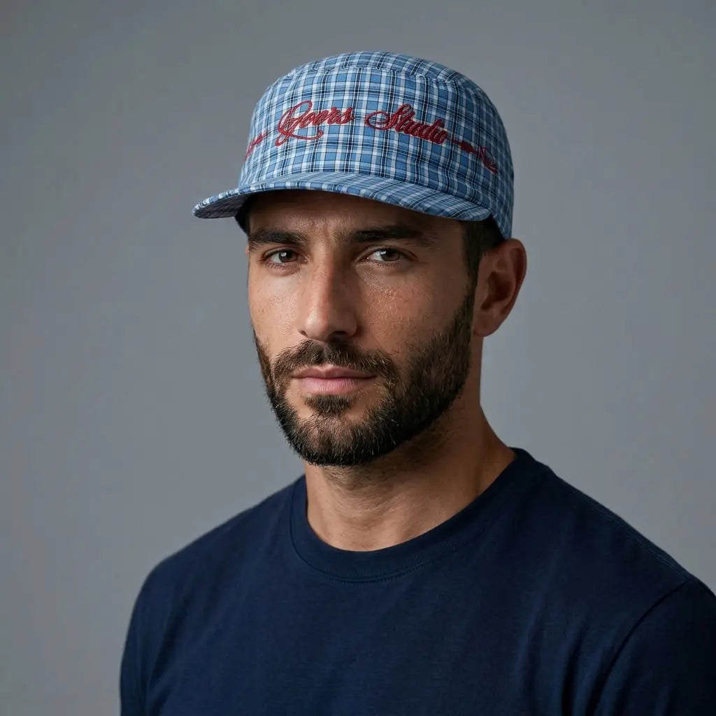 Coors Studio Plaid Flat Visor Army Baseball Cap