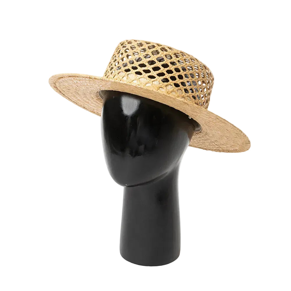 men-women-vintage-retro-breathable-wide-brim-beach straw hat