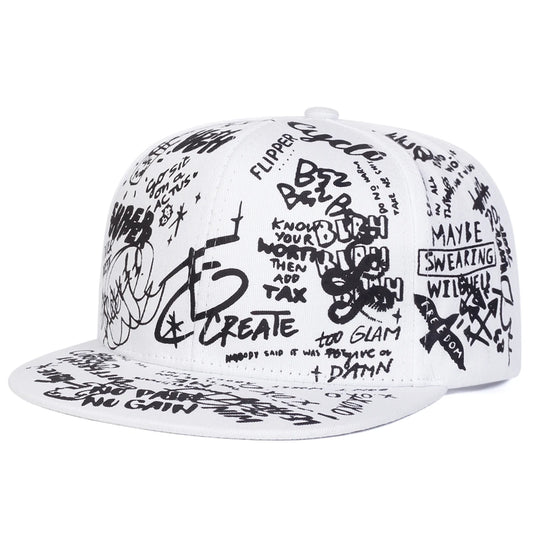 men-women-colorful-urban-flat-brim-hat