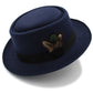 Crosby Feathers Wool Porkpie Hat