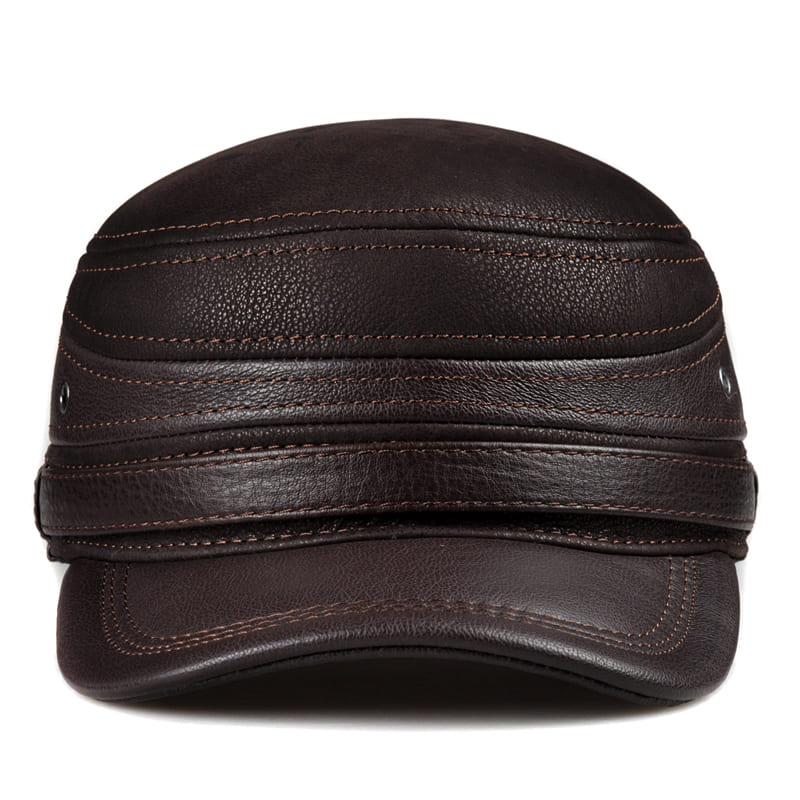 Denver Earflaps Genuine Leather Army Cap
