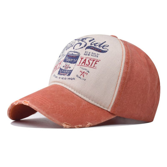 washed-adjustable-cotton-hat-bicolor-retro