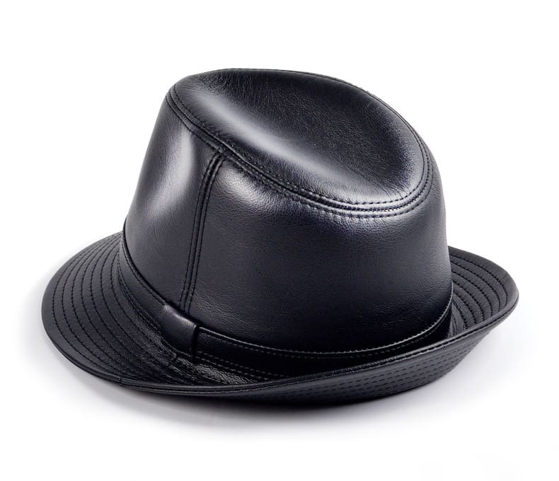 Ellington Genuine Leather Trilby Hat