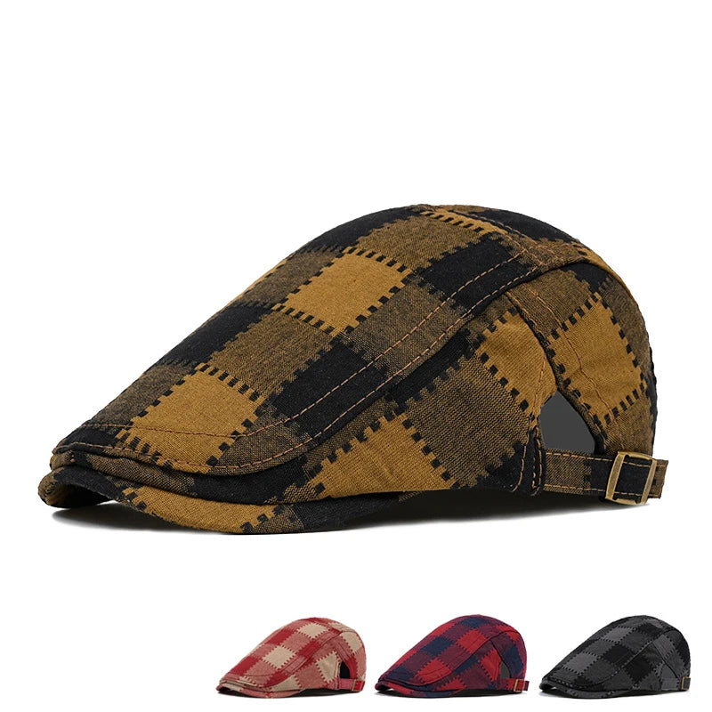 men-women-vintage-checkered-ivy-gatsby-cabbie-paddy-hat