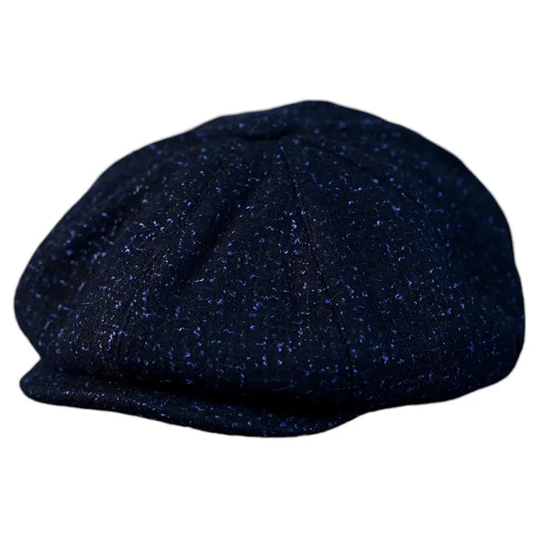 Flecked-Navy-Blue-Wool-Newsboy