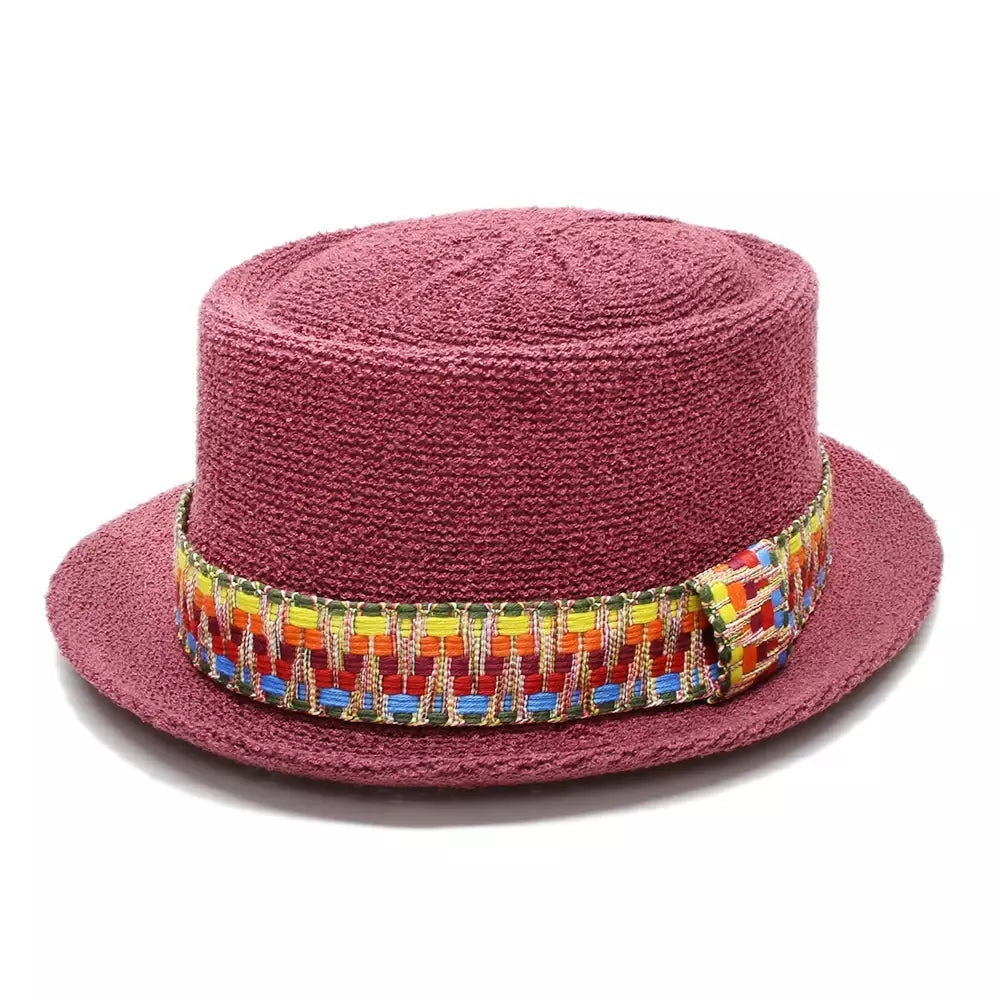Fribourg Handmade Braided Porkpie Hat