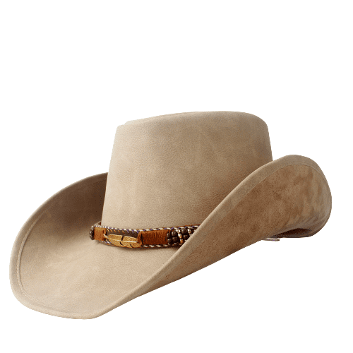 Golden Phoenix Leather Cowboy Hat