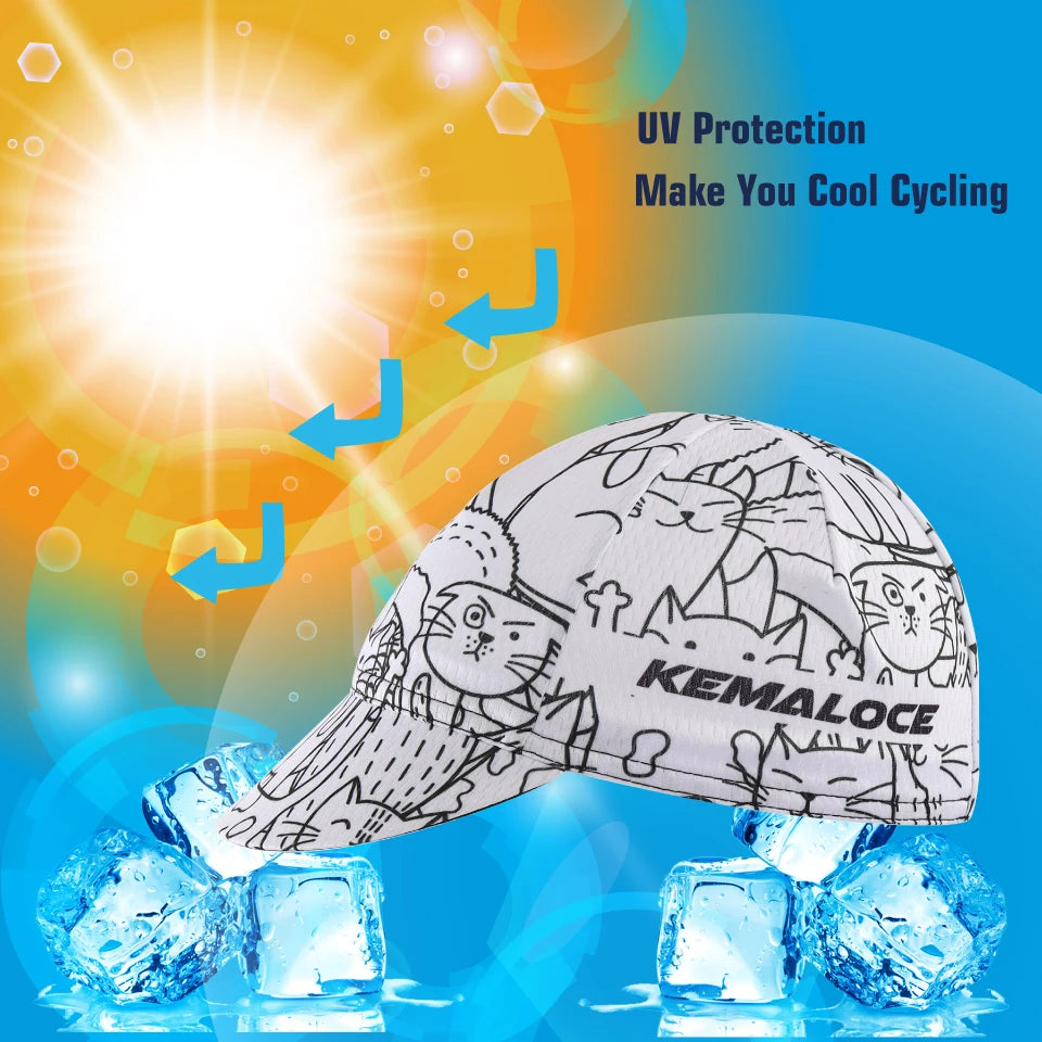 Kemaloce Abstract Cycling Cap