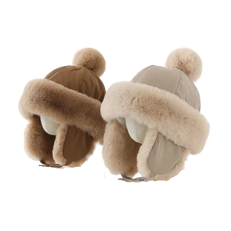 children-vintage-retro-warm-fluffy-headwear