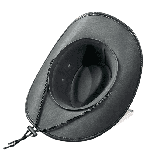 Hays Feathers Leather Cowboy Hat