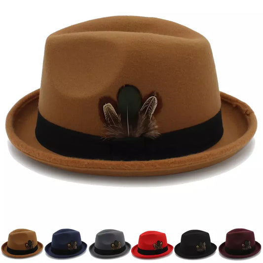 Huber Feather Wool Homburg Hat